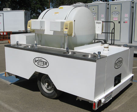 8 Sink Hot Water Trailer